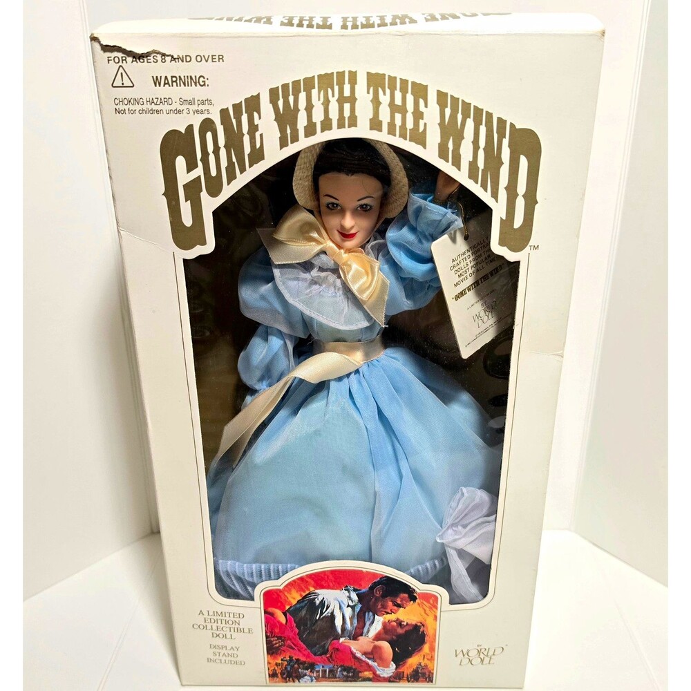Gone With the Wind Melanie Doll Limited Ed. w/ Display Base & Stand.Vintage 1989